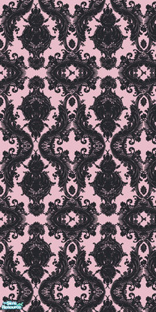 Sims 2 — Pink Damask by Roboty — A modern damask for your females sim's to be rocking in their homes. Made by Roboty