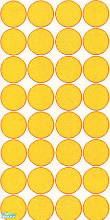 Sims 2 — Yellow Circs by Roboty — A bright wallpapering to brighten up your sim's soon to be stylish house. Made by