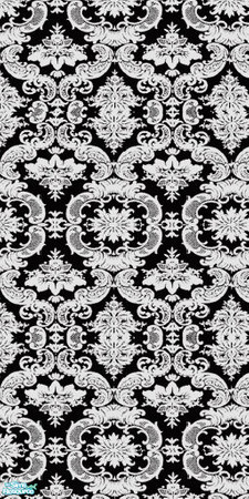 Sims 2 — Inverted Damask by Roboty — A modern inverted damask wallpapering to make your sim's house to dull to stylish as