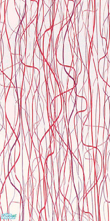 Sims 2 — Red Drip by Roboty — A colorful wallpapering so it will be noticable in your sim's home. Made by Roboty