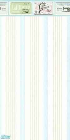 Sims 2 — Retro Laundry Stripes by sadie7684 — Wallpaper for your sims.