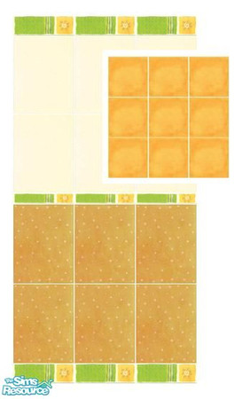 Sims 2 — Sunny Spring tiles by Mekhi — A set of lovely tiled wall and floor in bright colours. Enjoy!