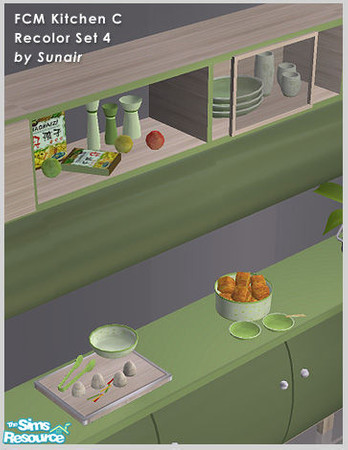 Sims 2 — FCM Kitchen C - Recolor set 4 by Sunair — FCM Kitchen C - Recolor set 4 (nature)