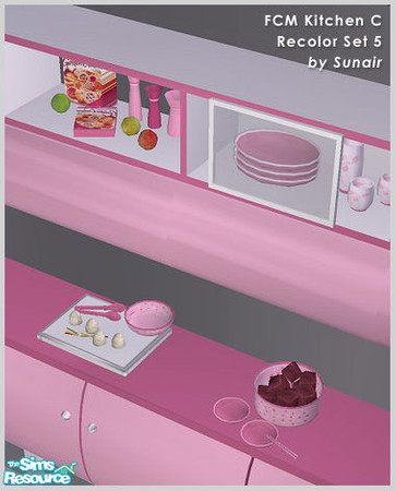 Sims 2 — FCM Kitchen C - Recolor set 5 by Sunair — FCM Kitchen C - Recolor set 5 (white)