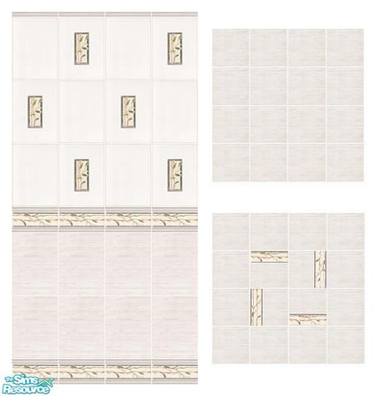Sims 2 — Kyoto by Mekhi — Elegant tiled set for your kitchen and bathroom. I hope you'll like it.