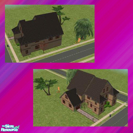 Sims 2 — Split Level by heartshapedskull — This is my second house. First attempt at making a split level! I hope you