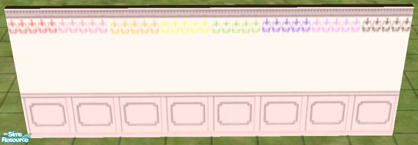Sims 2 — Pretty Kitty Border Wallpaper Set by Tarora — A lovely wallpaper for your sims to enjoy, featuring cute kitties