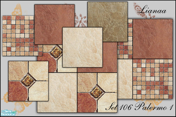 Sims 2 — Set 106 Palermo Floors 1 by Lianaa — Set 106 Palermo Floors 1