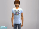 Sims 2 — Quicksilver Tee by rachel1997 — A Quicksilver blue tee and jeans 