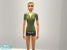 Sims 2 — Abercrombie 3/4 sleeves by rachel1997 — +short shorts