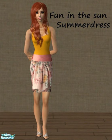 Sims 2 — Fun in the sun - Summerdress #1 by skiva — Get a whole new look with this gorgeous summerdress for your adult