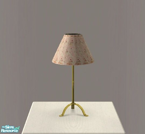 Sims 2 — Pretty In Pink Bedroom - Lamp by Riverwillows — Cute bedroom set in lovely shades of pink. Base Game. By