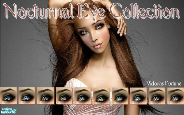 Sims 2 — VF Nocturnal Eye Collection by fortunecookie1 — Here are 10 new eye colors just in time for Halloween. These