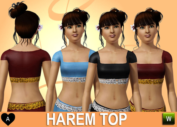 Sims 3 — Harem top 2 by agapi_r — 