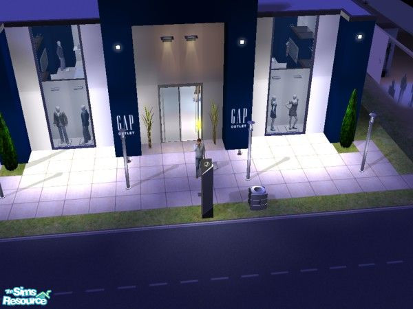 Sims 2 — GAP OUTLET STORE by ivanhorvatsb — GAP OUTLET STORE - Furnished and ready for your neighbourhood, have fun!