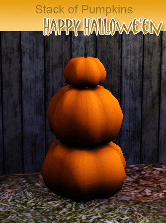 Sims 3 — Happy Halloween Pumpkin Stack I by AppleFall — Created by Apple at The Sims Resource