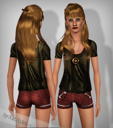 Sims 3 — FS 23 top 01  by katelys — One new top in two styles. It has one recolorable palette.