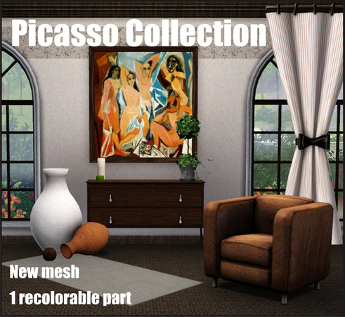 Sims 3 — Picasso collection - Les Demoiselles d'Avignon by Gosik — Picasso collection - Les Demoiselles d'Avignon