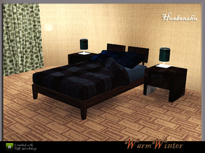 Sims 3 —  Hua warmwinter by huabanzhu — new mesh set for Bedroom,but the bed mesh is not including.3scheets fit for