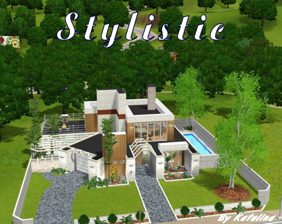 Sims 3 — Stylistic by katalina — Stylistic is an ultra modern home that your neighbors will drool with envy. This home