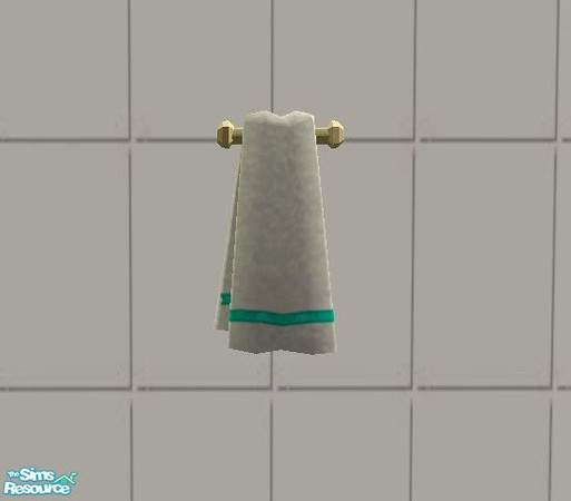 Sims 2 — Jewel-Tones Bath - \"Emerald\" Little Towel by Riverwillows — Beautiful bathroom set in emerald
