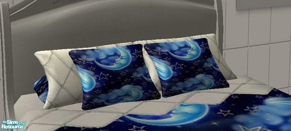 Sims 2 — Sleepytime Collection-\"Goodnight Moon\" Double Bedpillows by Riverwillows — Sweet bedding collection