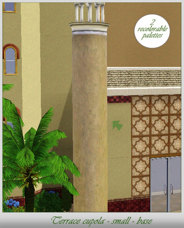 Sims 3 — TS - Terrace cupola - small - base by senemm — A set of 5 decorative and elegant looking eastern style