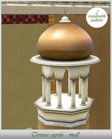 Sims 3 — TS - Terrace cupola - small by senemm — A set of 5 decorative and elegant looking eastern style architecture