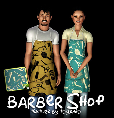 Sims 3 — Barber Shop *FIXED* by tdyannd — Come on in and get your hair done.