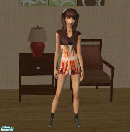Sims 2 — Cotillion - minidress #2 by skiva — Light up a room when you wear this enticing dress. Make your teens wear this