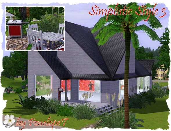 Sims 3 — Simplistic Style 3 by PenelopeT — This cute and simplistic style home is the third in my series of homes under