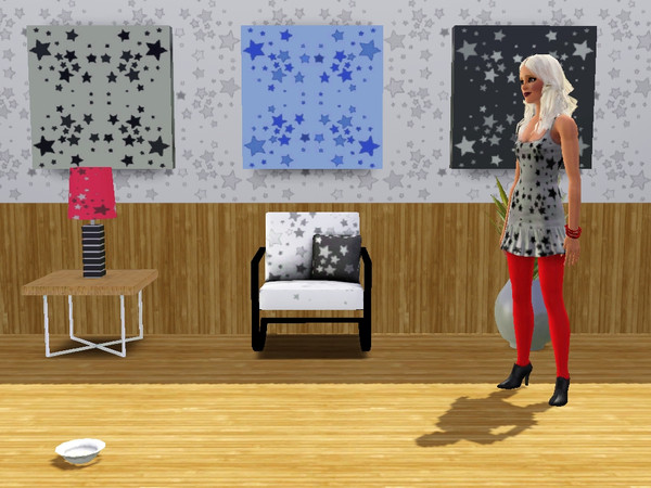 Sims 3 — Buttercandy by AbsintheBess — A pretty star pattern. This is my first attempt to create a pattern, sorry it is