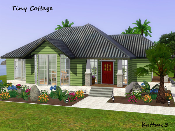 Sims 3 — Tiny Cottage by kattmc3 — This 1 bedroom, 1 bathroom is perfect for that single sim out on thier own for the