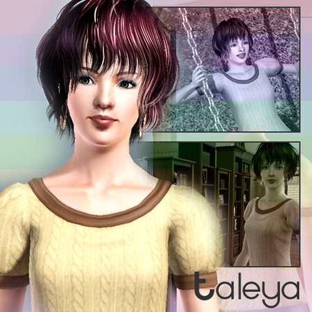 Sims 3 — Taleya by SerinVal — Taleya is my second sim submission! She is a quirky, childish, young adult who loves to