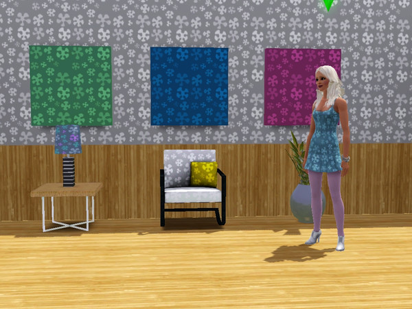 Sims 3 — Novelty Flying Disc by AbsintheBess — A funky retro pattern!