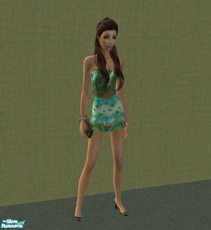Sims 2 — Said And Done - Dress by skiva — When everything is said and done, he will remember you in this hypnotic dress.