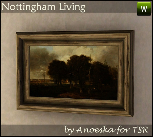 Sims 3 — Nottingham Painting 2 by AnoeskaB — Painting with recolorable border. Part of the Nottingham Living. 