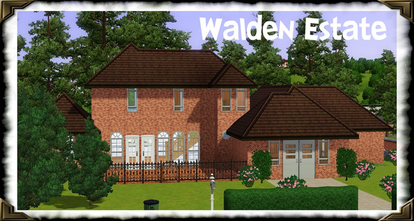 Sims 3 — Walden Estate by frisbud — Part of my Sims1 conversion series. This house sat on lot 54 and was added with the