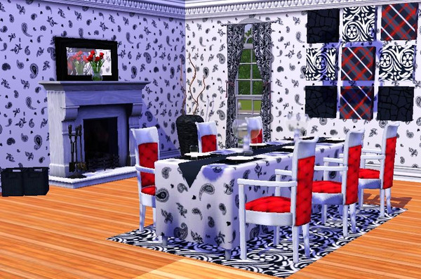 Sims 3 — Favorite Paisley by ahundley — Tossed Paisley Print