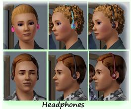 Sims 3 — Mini Headphones (both genders) by MelissaMel — This is a new mesh mini headphones for male and female. It based