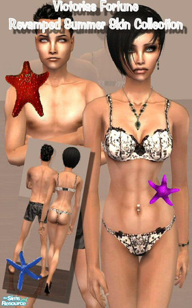 Sims 2 — VF Summer Skin - Medium by fortunecookie1 — Here are the VF Summer Skin\'s revamped. As requested the faces have