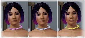 Sims 3 — Beaded Necklace for ladies by MelissaMel — Beaded necklace for ladies is based on glasses. It doesn't override