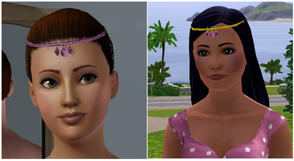 Sims 3 — Tiara Triade by MelissaMel — This is a new mesh based on glasses. It doesn't override default game glasses. You