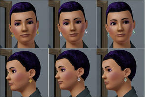 Sims 3 — Lantern Earrings by MelissaMel — This is a new mesh of earrings shaped like lantern. Mesh is by me.
