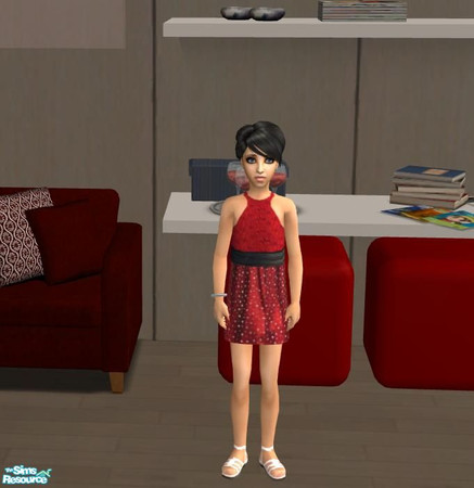 Sims 2 — Striking Beauty - Childrens dress by skiva — Showcase your sims striking beauty in this fanciful dress. This