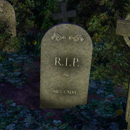 Sims 3 — Rest in Peace by Cyclonesue — We don't know WHO is resting in peace, but we hope they are! By Cyclonesue for