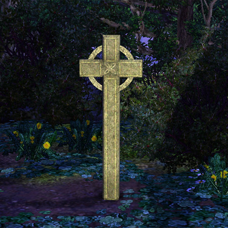 Sims 3 — Celtic Cross by Cyclonesue — Graveyards always have one of these, but no-one knows who they belong to or how to
