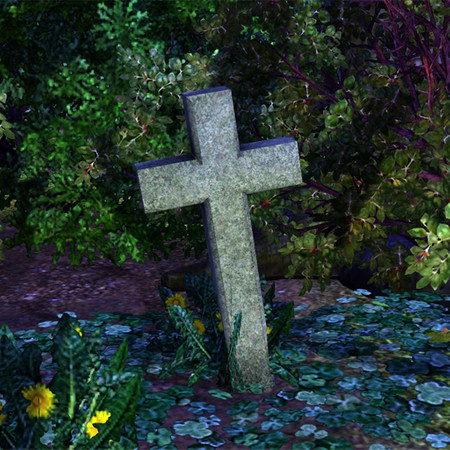 Sims 3 — Cross at Being Dead by Cyclonesue — Graveyards are littered with unmarked crosses - for atmosphere! By