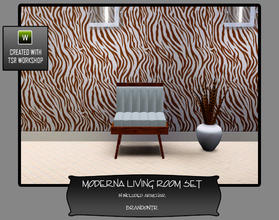 Sims 3 — Moderna Living Room Set - Armchair by brandontr — For BrandonTR@TSR