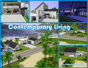 Sims 3 — Contemporary Living  by Simtastic_Librarian — Clear lines, varying textures is what contemporary living is all